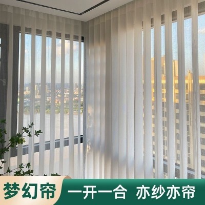 梦幻窗帘垂直帘竖百叶客厅主卧室飘窗纱帘隔断帘阳台遮阳 1平方米图4