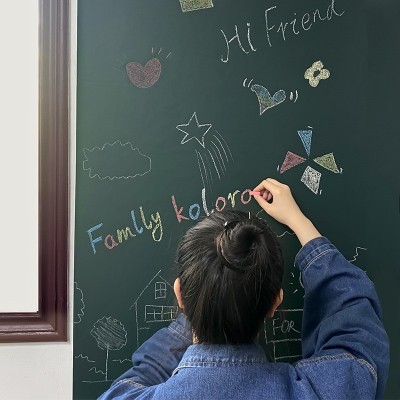 儿童教学画板墙贴家用黑板贴墙纸办公室贴墙培训可移除软白板墙贴    1套图3