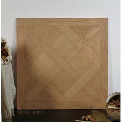 广东砖哑光凡尔赛拼花木纹砖800X800客厅卧室阳台防滑耐磨胡桃木  1片图5