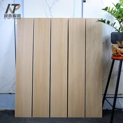 小红书推荐奶油风全瓷木纹砖200X1200仿木地板瓷砖客厅卧室防滑砖  1片图2