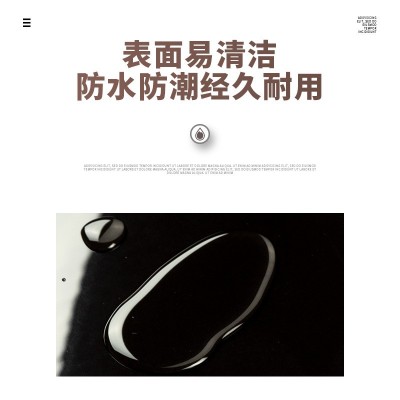 中国黑黑金沙亮光面水景石英砖600x600x18mmPC砖地铺石园林市政  1块图3