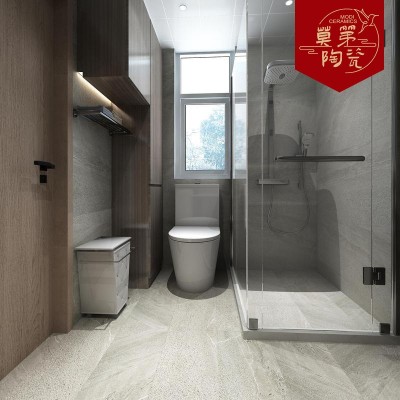 田园户外花园防滑仿古砖800*800灰色水泥仿古瓷砖建筑墙瓷砖  1件图2