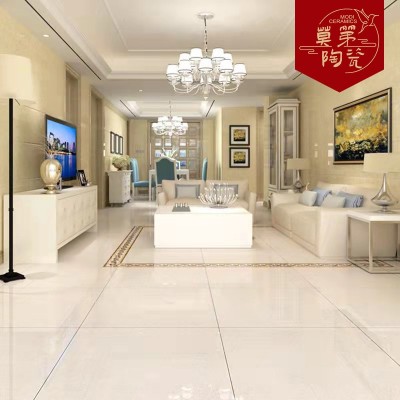 黄白聚晶工程玻化砖800x800抛光砖600x600防滑地砖耐磨瓷砖  1件图4