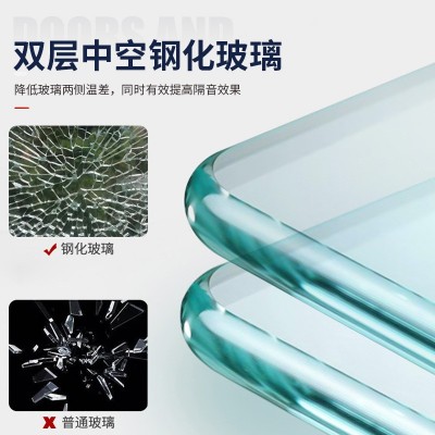 外贸工程系列55断桥铝门窗铝合金推拉窗落地玻璃65断桥系统平开窗2平方米图4