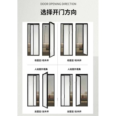 新款PD门推拉一体门铝合金折叠平移门厨房卫生间卧室隐形推拉门1平方米图3