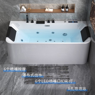 加厚浴缸亚克力智能恒温加热按摩独立三群 1.3-1.8米双人 淋浴一体  1件图2