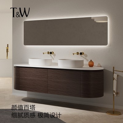 TW特拉维尔新款家用人造石浴室柜镜卫生间镜柜挂墙式智能镜柜  1件图2