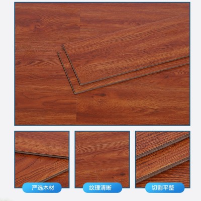 特价强化复合木地板家用工程出租房9mm防水耐磨灰色工装复合地板    1平方米图3