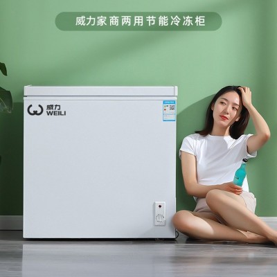 定制卧式冷柜小冰柜家用节能省电小型迷你全冷冻冷藏两用急冻双温  1台图2