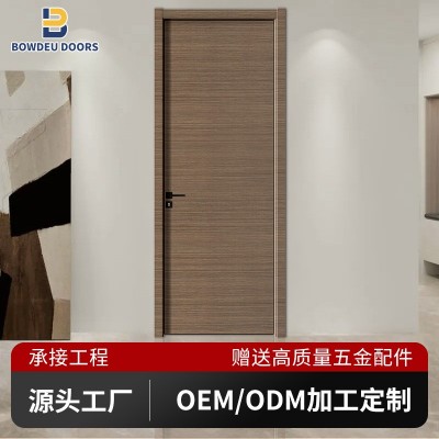 实木复合整套隔音房间卧室木门免漆生态门酒店隐形室内门 5扇图4