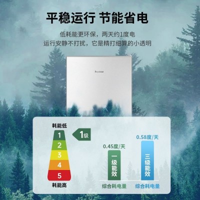 荣事达冰箱小型出租屋宿舍家用一级节能大容量双开门冰箱冷冻保鲜  1件图3
