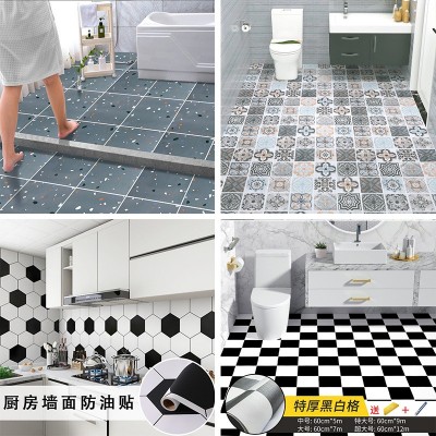 广州地板贴批发自粘防水地面贴纸厨房防滑地贴厕所卫生间地贴浴室  1件图4