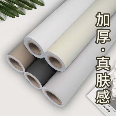 肤感膜衣柜贴纸柜子柜门改色贴膜橱柜桌面防水自粘墙贴纸家 具翻新  1件图3