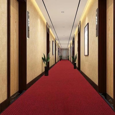 卧室客厅酒店门口加厚地垫 双条纹PVC走廊满铺地毯防滑吸水地毯    2米图4
