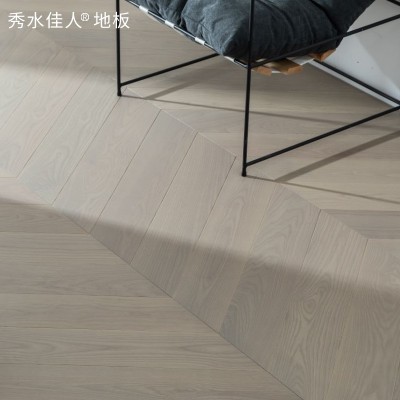 黑胡桃纯三层鱼骨拼地板3mm橡木本色地暖锁扣法式家用厂家直销  1件图2