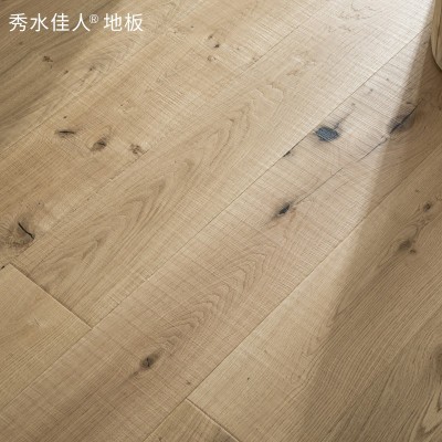 橡木纯三层实木地板带结锁扣原木风中古风肤感漆手刮锯齿厂家直销  1件图3
