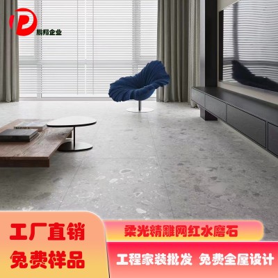 水磨石仿古砖防滑哑光精雕瓷砖餐厅地瓷砖800×800卫生间地砖    3块图2