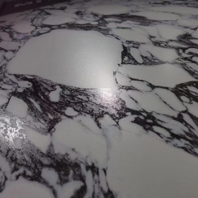 家用大理石纹防滑仿岩板鱼肚金轻奢瓷砖防污白色寒江雪浴室酒店     2块图3