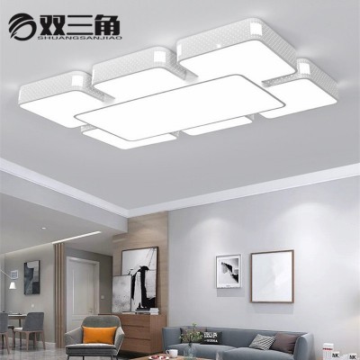 LED吸顶灯批发现代简约遥控大客厅灯卧室长方形餐厅天空之城工厂  1件图3