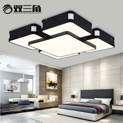 LED吸顶灯批发现代简约遥控大客厅灯卧室长方形餐厅天空之城工厂  1件图4