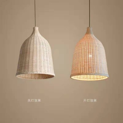 东南亚创意藤编灯具 农庄餐厅饭店包间个性手工藤艺火锅店吊灯  1件图3