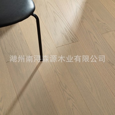 奶油色实木纯三层复合木地板批发锁扣原木风木地板家用抗污耐磨  1件图3