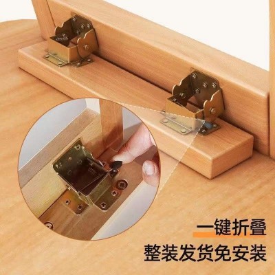 可折叠茶几客厅家用小户型茶桌简约现代简易原木桌子极简实木茶几     1个图4