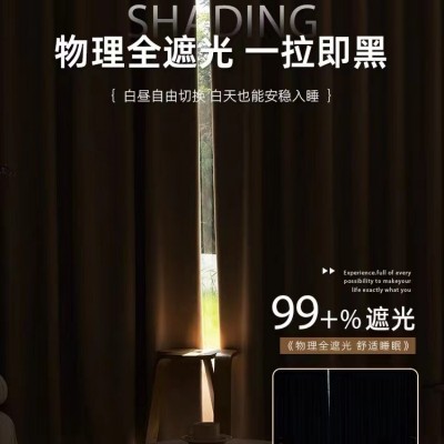 全遮光窗帘隔热抗菌轻奢现代简约防猫抓客厅卧室阳台高温 定型成品      3米图3