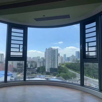 弧形断桥铝门窗隔音隔热封阳台落地窗佛山厂家密封性好6063t5  1件图4