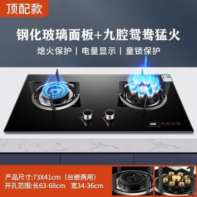 批发 惠普好太太煤气灶双灶家用液化气台式天然气燃气灶嵌入式炉  1件图4