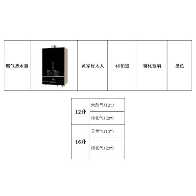 燃气热水器12L 16L升家用强排节能天然气煤气热水器 厂 家批发  1件图4