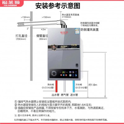 平衡式天然气热水器 家用数码恒温强排式煤气热水器现货批发  1台图3