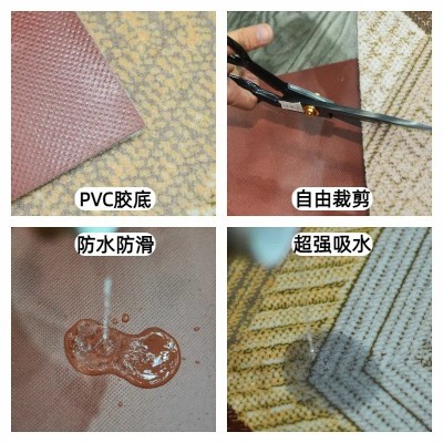 商用酒店走廊办公室台球厅满铺防滑水防滑彩喷PVC地垫双条纹卷材      1米图4