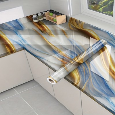 跨境专供鎏金大理石纹墙纸 家装建材背景墙Gilt marble w allpaper  1件图2