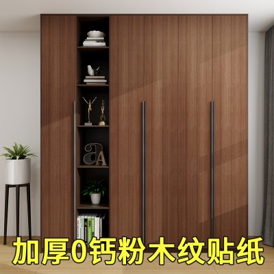 工厂批发B1级阻燃木纹贴纸墙纸家具翻新加厚带胶不折白装 饰膜耐刮  1件图3