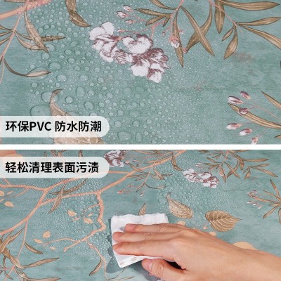 墙纸自粘家用PVC壁纸卧室装饰防水防潮墙贴批发wallpaper跨境专供  1件图2