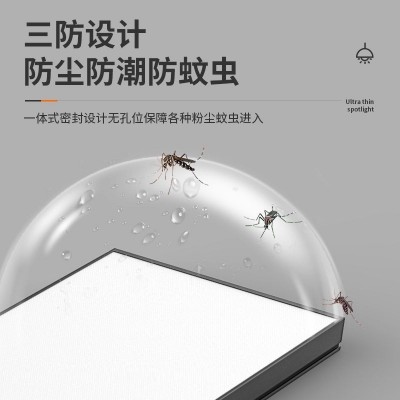 全光谱led长条灯办公室商用吊灯店铺教室超亮条形灯直播间无影灯      1个图4