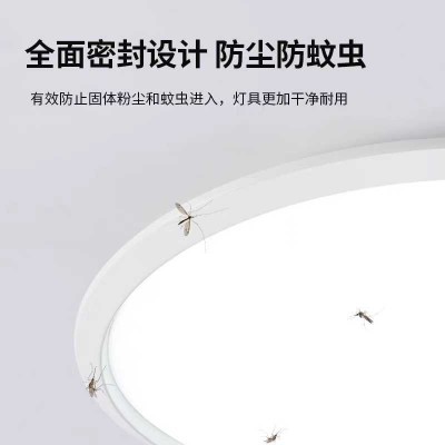 led三防吸顶灯简约现代圆形防水厨房卫生间卧室阳台走廊过道灯具      1个图3