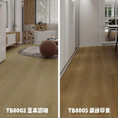 SPC石晶地板1.52米大板背面贴静音垫同步对花纹理家用商用地板       1平方米图3