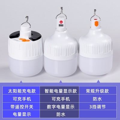 led充电灯泡 停电移动夜市灯摆摊地摊照明应急灯户外防水球泡灯    1只图4