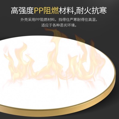 超薄三防吸顶灯led客厅灯简约卧室灯阳台厨卫走廊过道灯中 山灯具      1个图3