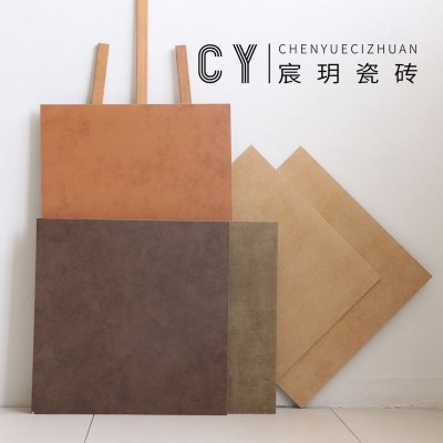 哑光复古灰色仿古砖客厅地砖800x800深咖色餐厅地板砖超耐磨瓷砖  1件图2