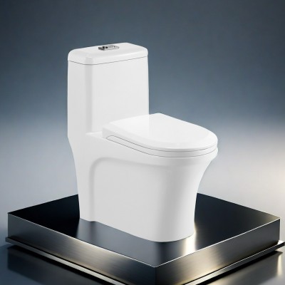 马桶坐便器 陶瓷一体座便器 虹吸式超旋大冲力马桶 大小户型坐厕       1件图4