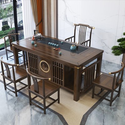 中式茶台椅组合功夫茶台客厅茶桌茶具套装办公室泡茶桌一体  1件图2
