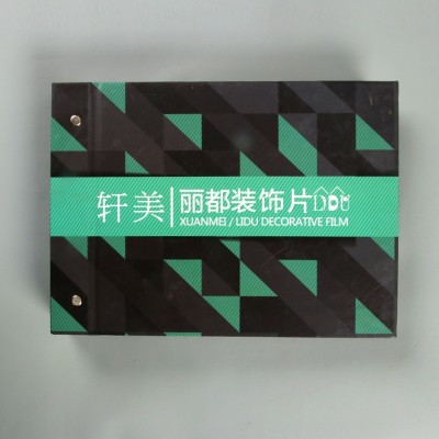 PVC膜墙板装饰膜吸塑膜自粘墙纸墙贴样本色卡样册     2件图3