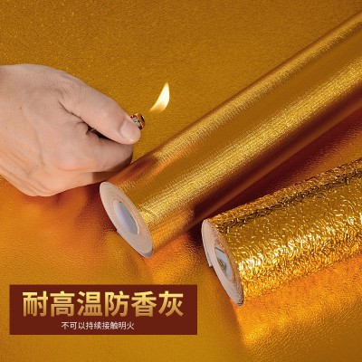 加厚金色贴纸自粘佛堂佛桌佛柜佛龛装饰翻新防水防油防香灰耐高温     1件图3