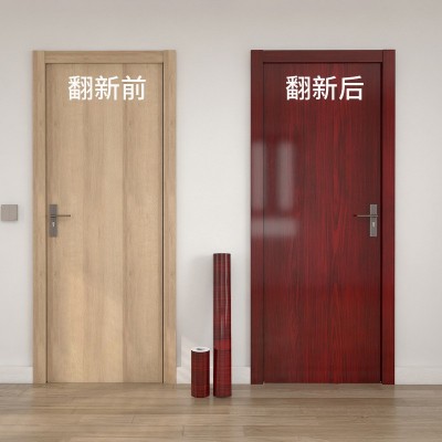 跨境木纹翻新贴纸自粘防水防潮桌子衣柜石膏板密度板改色门贴纸      1件图3
