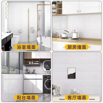 铝塑板仿瓷砖大理石贴纸墙面翻新遮丑装饰背景墙防水防潮墙贴自粘    1块图2