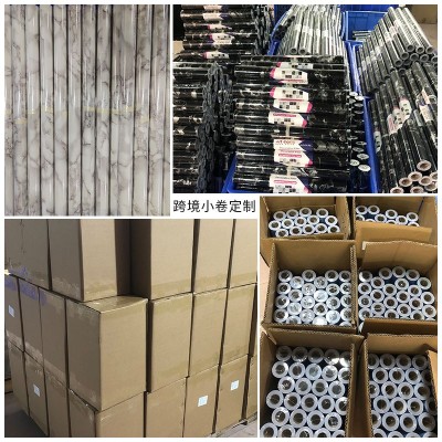 大理石贴纸厨房台面柜子家具翻新贴纸桌面防水墙纸PVC自粘防油贴  1件图3