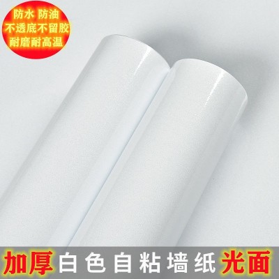 加厚厨房防水防油贴纸柜子旧家具灶台自粘耐高温防潮大理石墙壁纸      2件图3